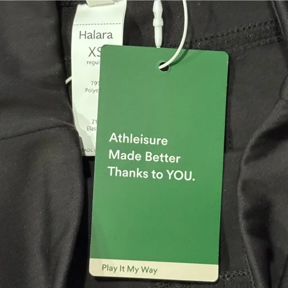 Halara Flex High Waisted Pocket Tapered Work Pants in Black Sz XS - Picture 10 of 13